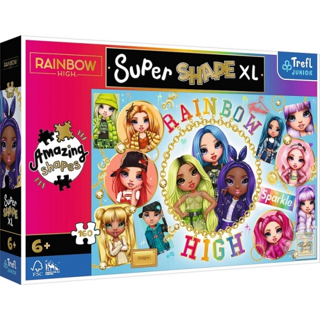 Puzzle Super Shape XL Rainbow High - 160 dielikov