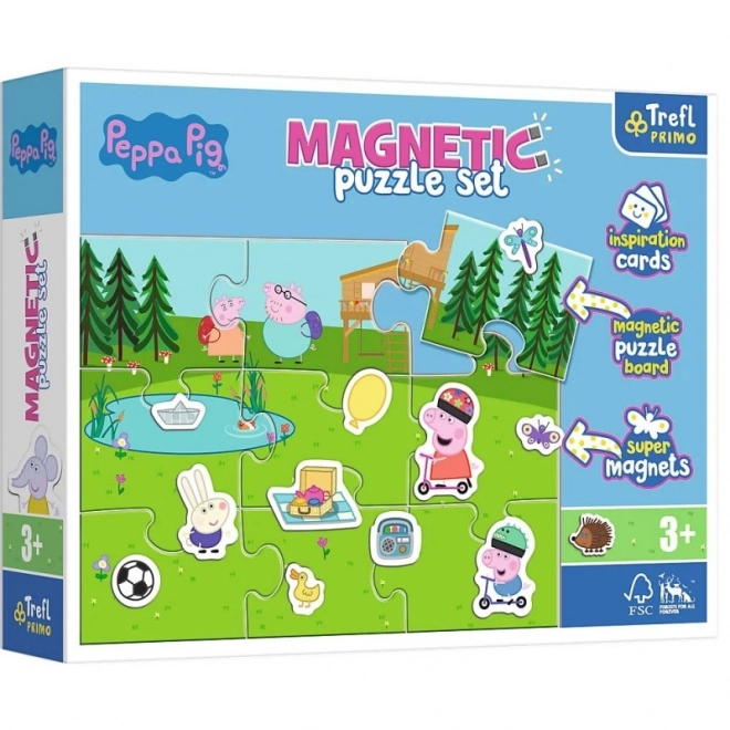 Magnetická puzzle sada Prasátko Peppa