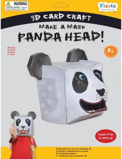 Kreatívna sada 3D maska panda Fiesta Crafts