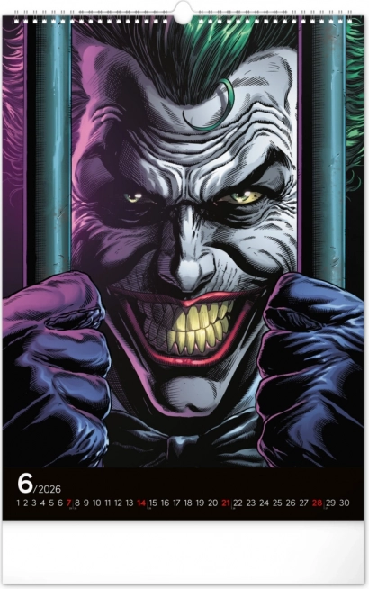 Nástenný kalendár Batman Dark 2026