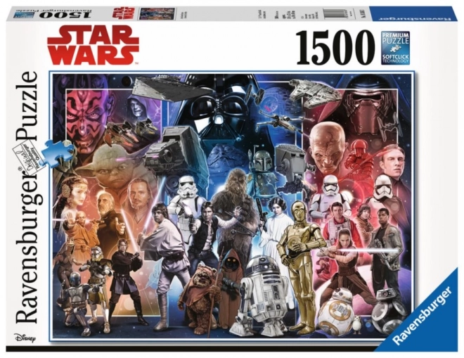 Disney: Vesmír Star Wars Puzzle s 1500 Kúskami