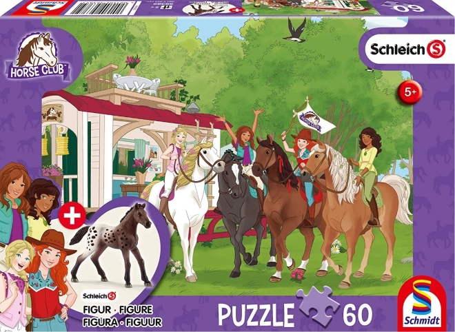 SCHMIDT Puzzle Schleich Stretnutie 60 dielikov s figúrkou