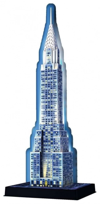 Svietiace 3D puzzle Nočná edícia Chrysler Building