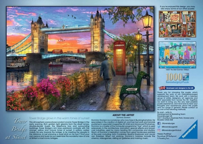 Ravensburger Puzzle Západ Slnka Nad Tower Bridge