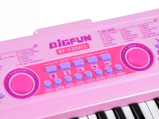 Detský keyboard s podsvietenými klávesmi BigFun