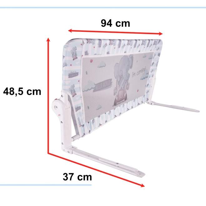 Ochranná bariéra na posteľ Ovečka, 90 cm – slon