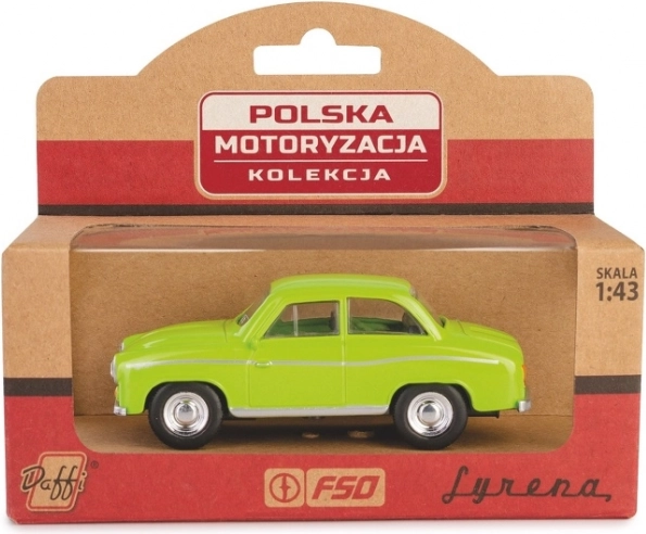 kovový model auta Syrena 104 zelená 1:43