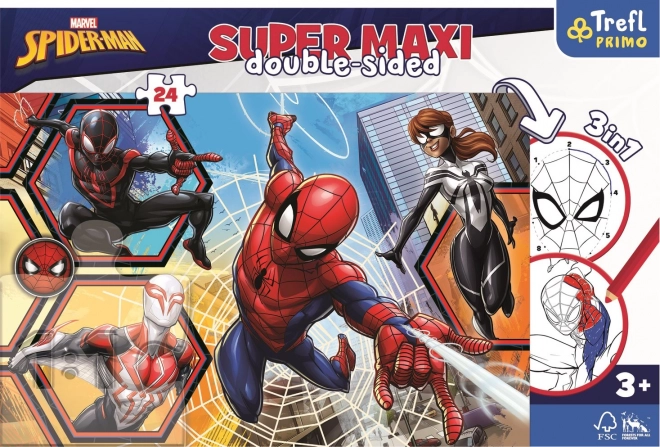 Obojstranné Puzzle Spiderman