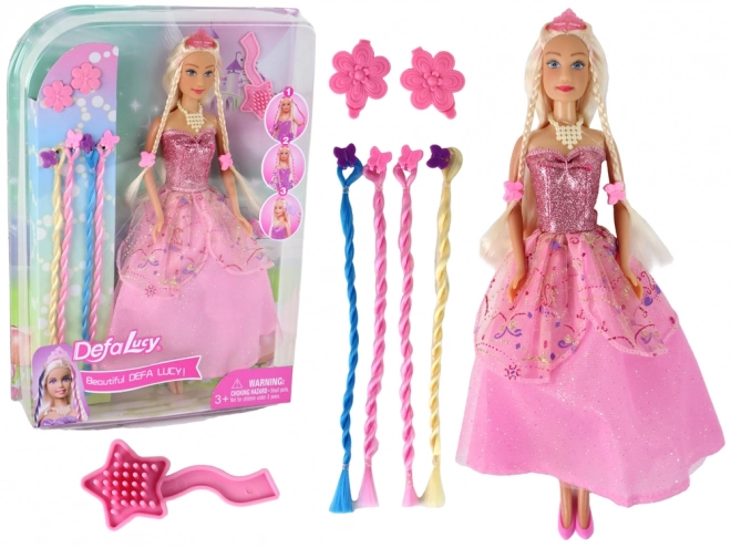 Bábika Princezná Lucy s Accessories na Vlasy