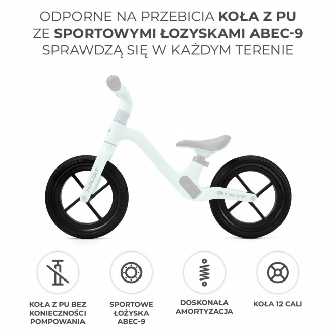 Bežecký bicykel Xploit tyrkysový