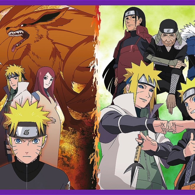 Trefl Puzzle Naruto Shippuden: Dobrodružstvá Naruta Uzumaki 4x250 kúskov