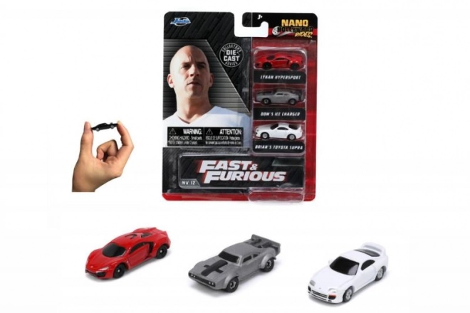 Set troch áut Rýchlo a zbesilo Nano Cars Wave 4