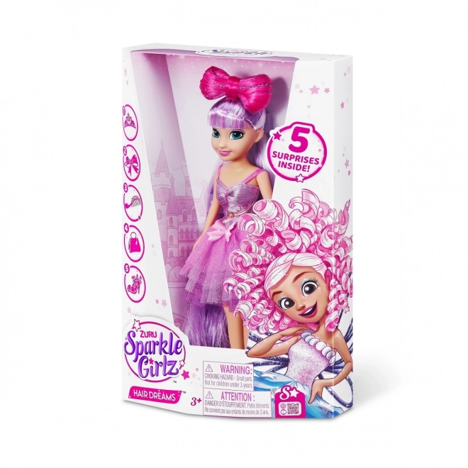 Bábika Sparkle Girlz Vysnívané Účesy 26 cm