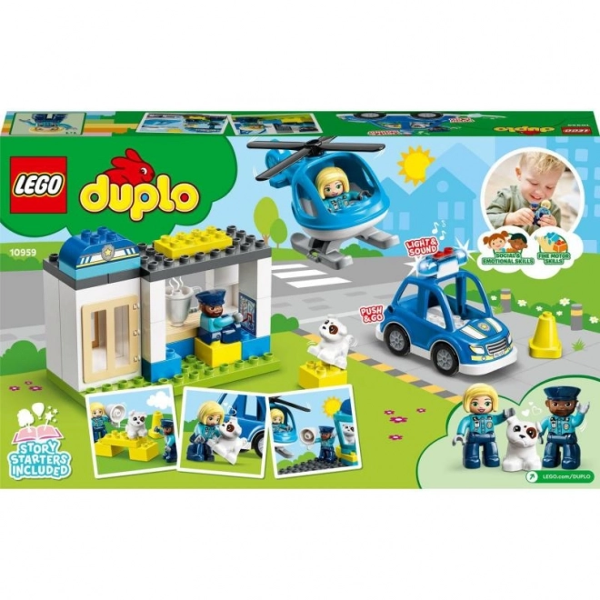 Lego Duplo policajná stanica a vrtuľník