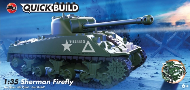 Plastikový model Quickbuild Sherman Firefly 1/35