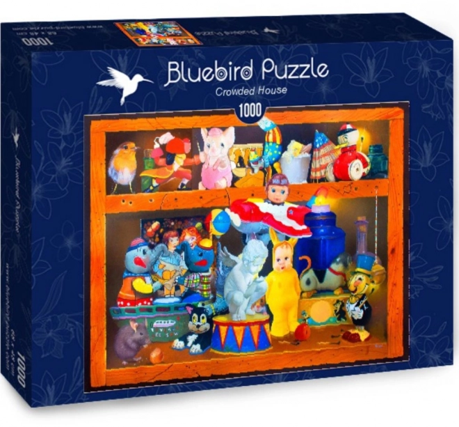 Puzzle Preplnený Dom 1000 Dielikov