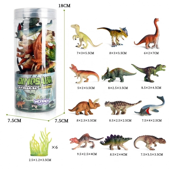 Woopie súprava figúrok dinosaurov 18 ks