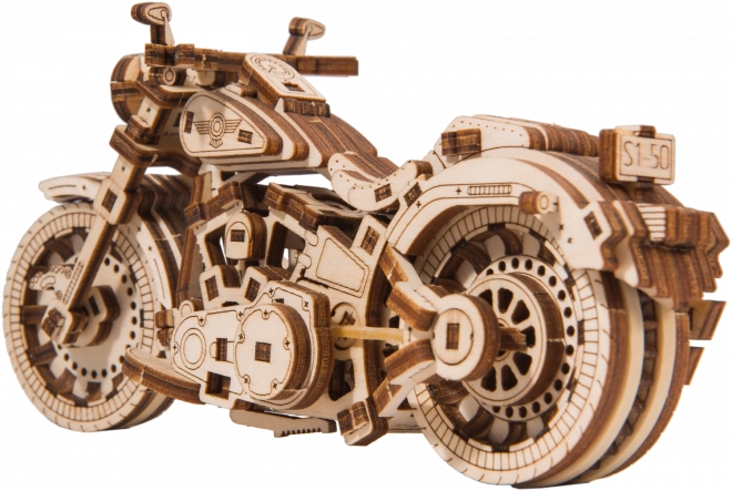 Drevené 3D puzzle motorka Cruiser V-Twin