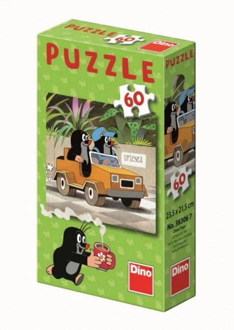 Puzzle Krtek a moudrá sova 60 dielikov