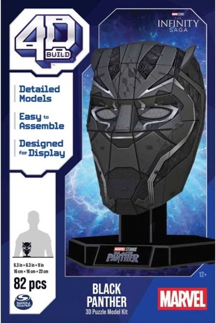 4D puzzle Čierny panter Marvel