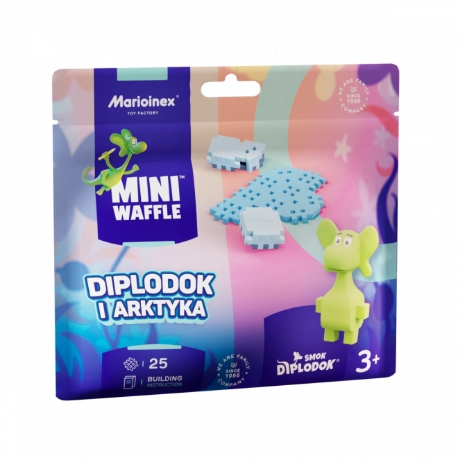 Kocky Mini Waffle - Dinosaurus Diplodok a Arktída