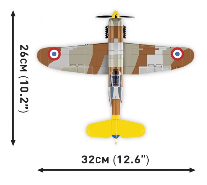 Model lietadla Dewoitine D.520 z 2. svetovej vojny v mierke 1:32