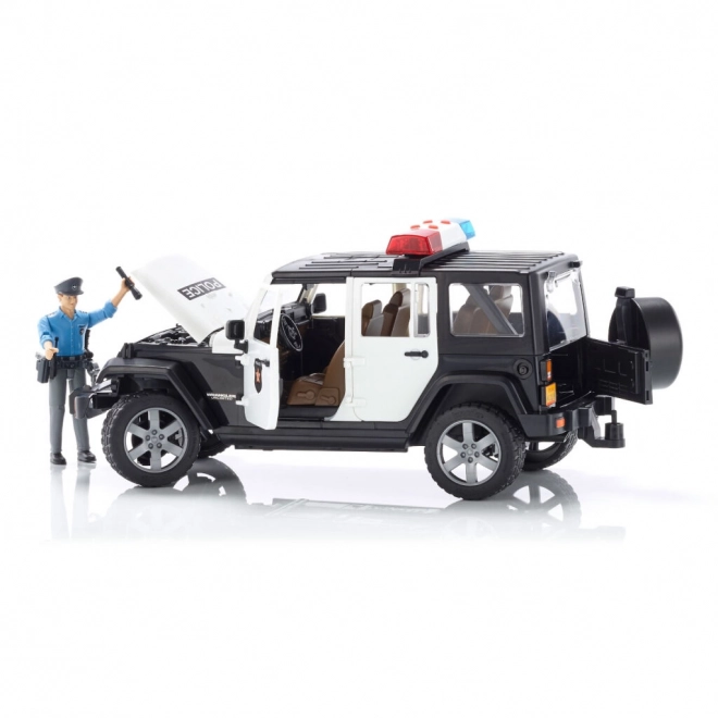 Jeep Wrangler Rubicon Policajný Auto s Figúrkou