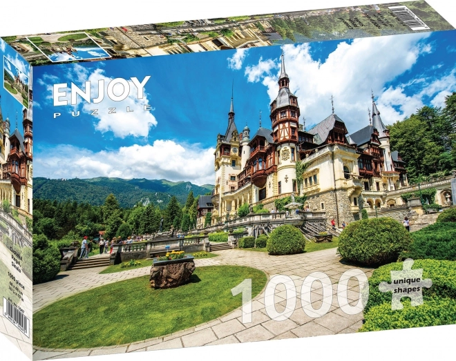 Puzzle Kráľovský hrad, Sinaia, Rumunsko 1000 dielikov