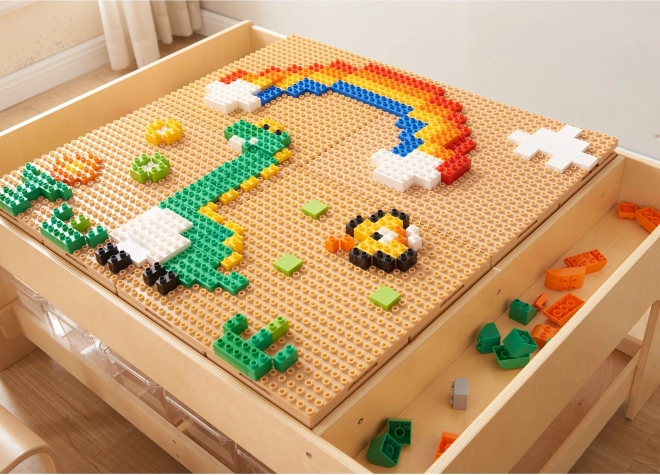 Stavebnica MASTERKIDZ STEM s 563 dielmi a 4 nástavcami na panel