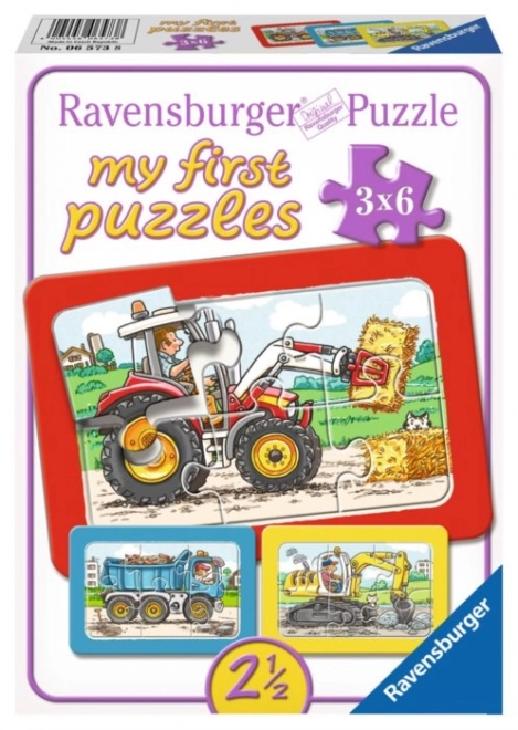 Moje prvé puzzle Stavebné stroje