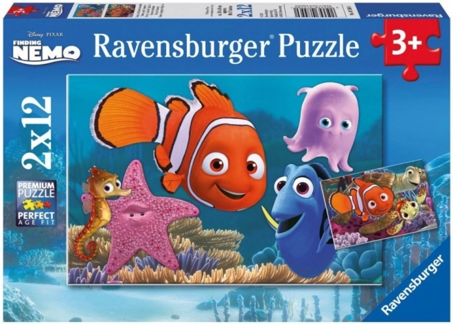 Puzzle Hľadá sa Nemo 2x12 dielikov