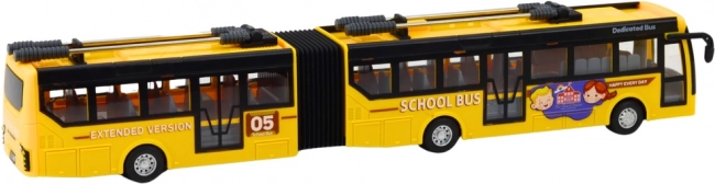 Diaľkovo ovládaný školský trolejbus Przegubowy 1:32 žltý