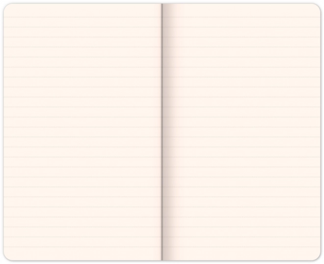 Tyrkysový linkovaný notes 13 x 21 cm