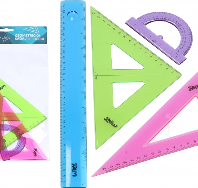 Geometrická sada farebná
