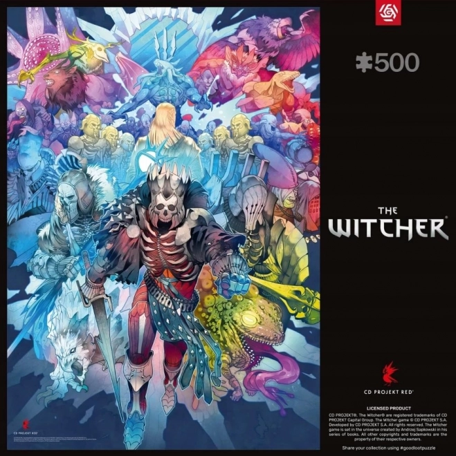 Puzzle The Witcher: Frakcia monštrá 500 dielikov