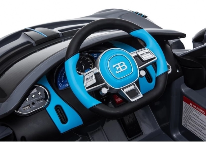 Auto na akumulátor Bugatti Divo čierny lakovaný