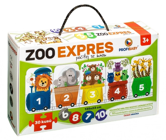 Puzzle ZOO vláčik 30 dielikov