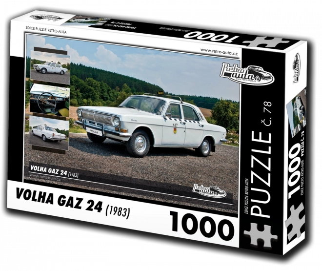 Puzzle Retro-autá Volga GAZ 24 (1983) – 1000 dielikov