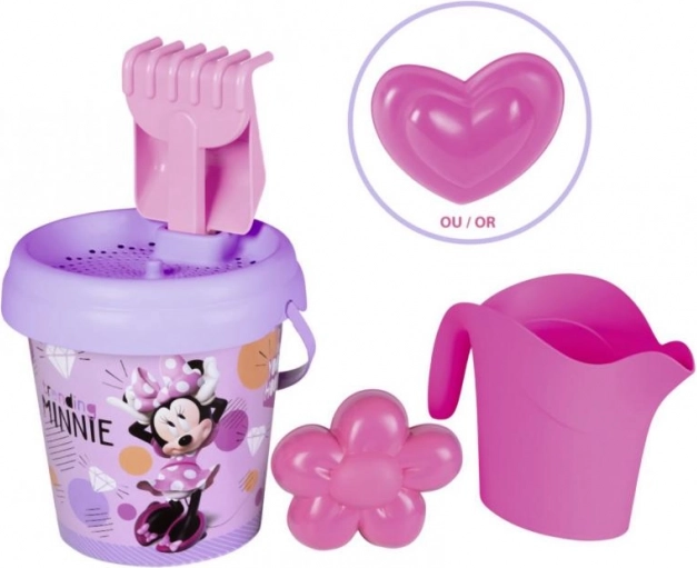 Vedierko s motívom Minnie s kanvičkou a príslušenstvom