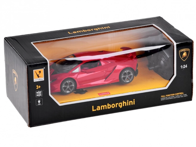 Závoďák na diaľkové ovládanie Lamborghini červený