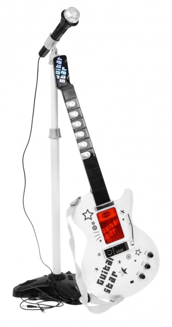 Detský hudobný set Elektrická gitara + Zosilňovač + Mikrofón