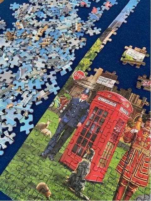 Puzzle Volanie Londýna 1000 dielikov