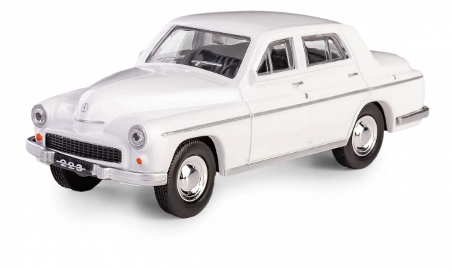 Model autíčka PRL Warszawa 223 biela