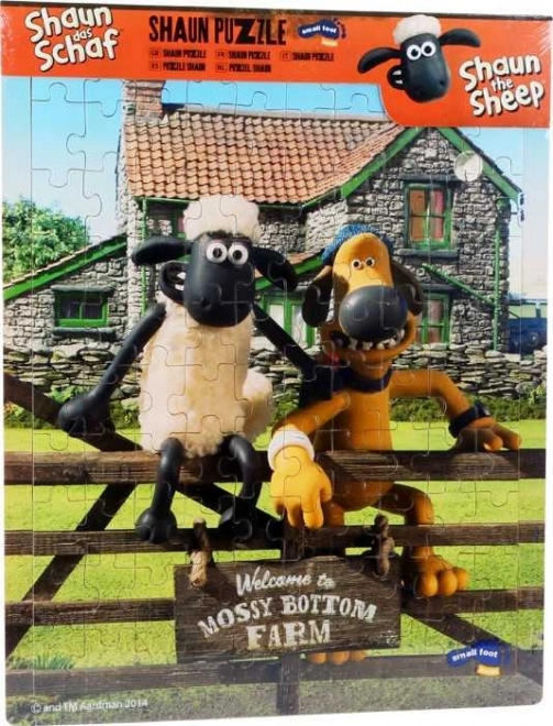 Small Foot Ovečka Shaun drevené puzzle