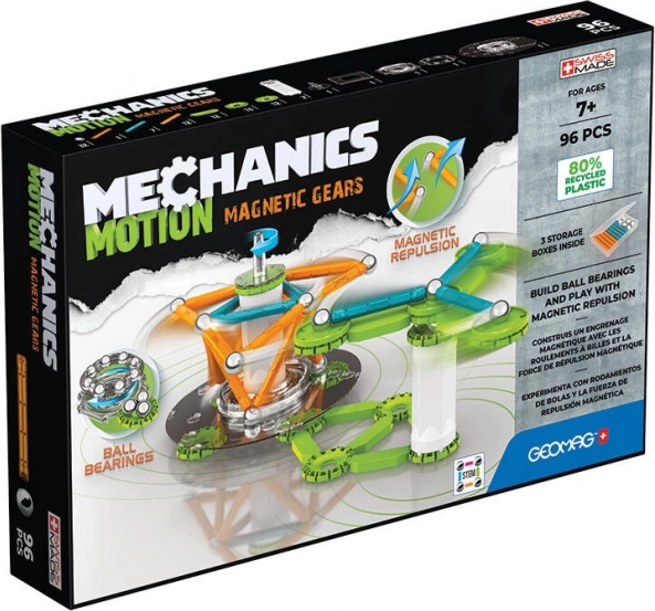 mechanics motion magnetic gears 96 dielov geomag magnetická stavebnica