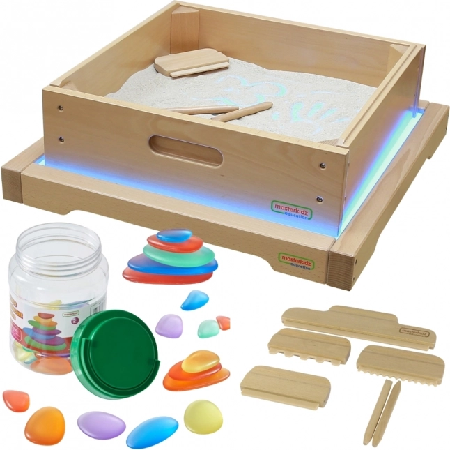 Sensory Panel LED s Príslušenstvom na Hru v Piesku od Masterkidz
