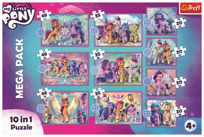 Puzzle My Little Pony: Žiariví poníci Mega Pack 10v1