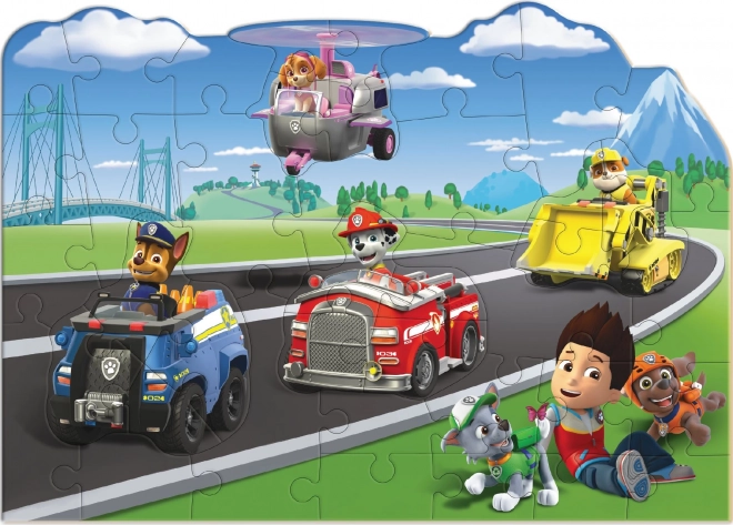 Veľké podlahové puzzle PAW Patrol 40 dielov