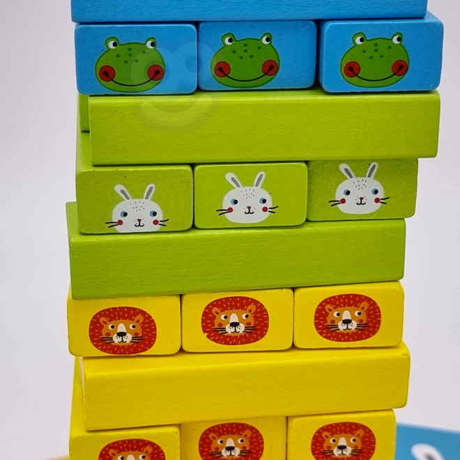 Drevená hra Jenga Zvieratá TOOKY TOY