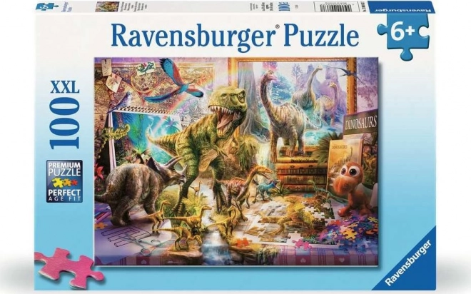 Ravensburger Puzzle Dinosauři ožívajú XXL 100 dielikov